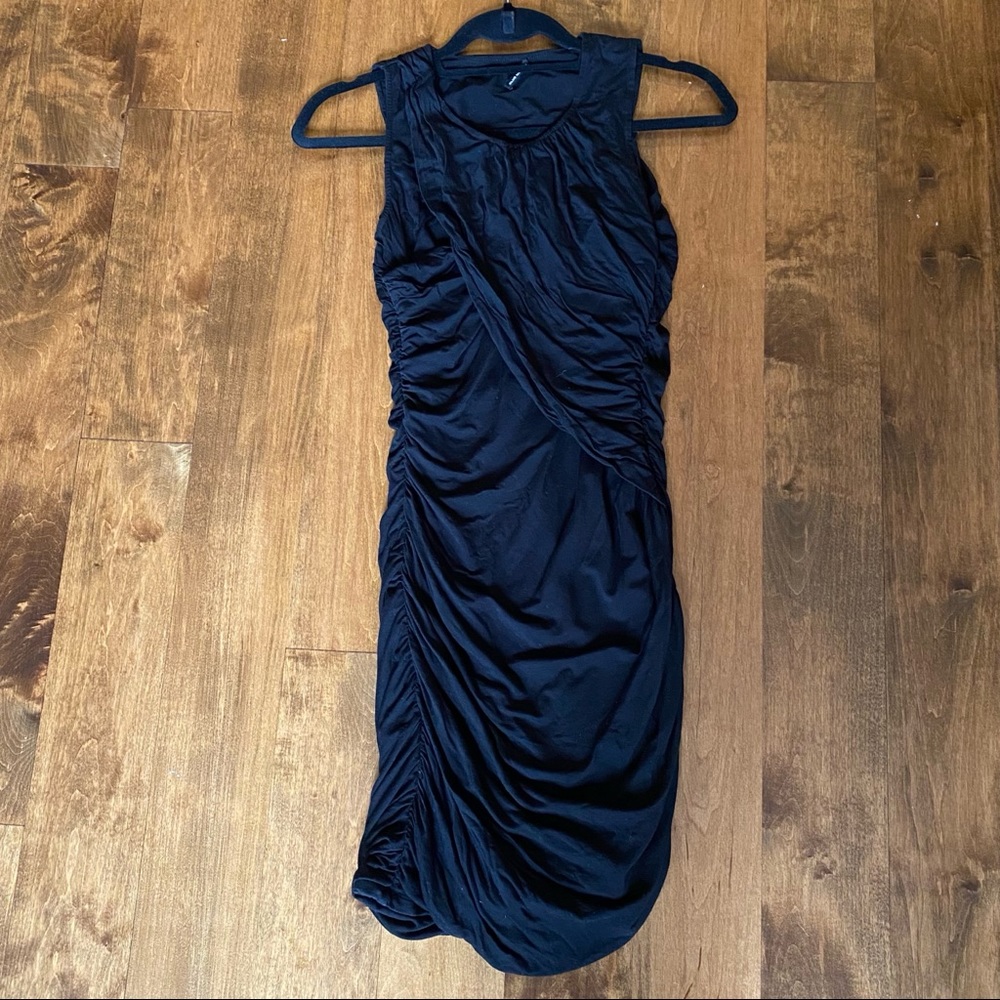 Early 2000s vintage CLUB MONACO Black fitted dress Helmut Lang Alexander Wang S